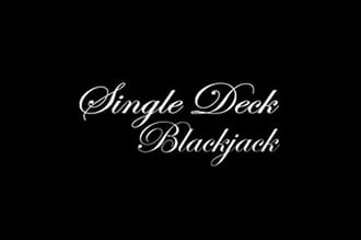 Single deck blackjack